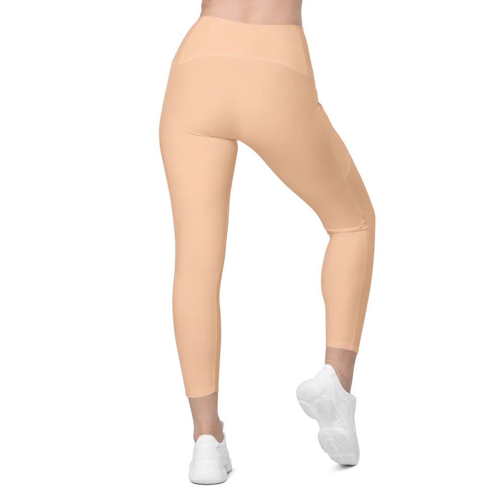 "Qu@lity He@rt" Leggings (Peach) product image (4)