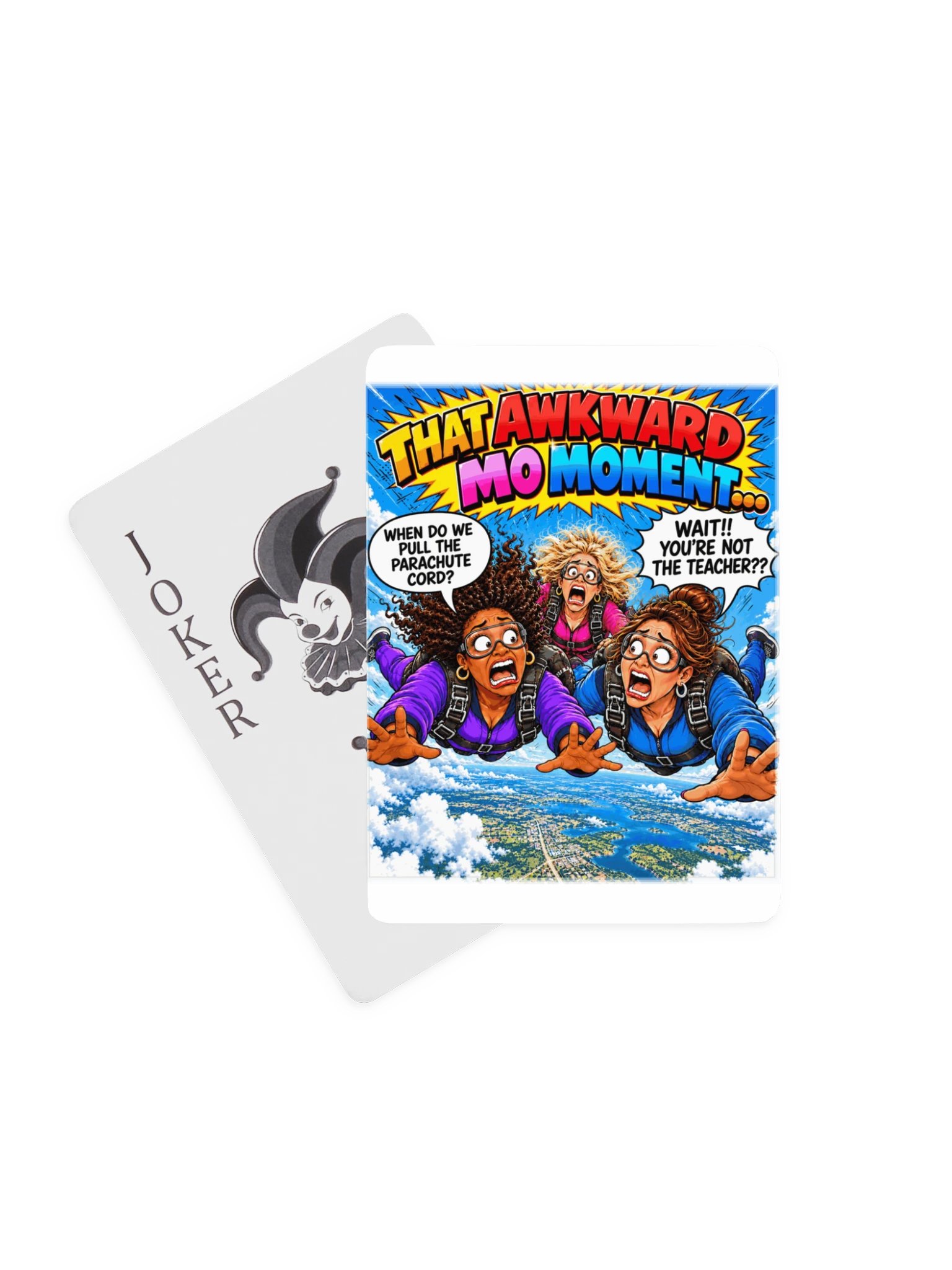 1 Earth Prints Skydiving Ladies Poker Playing Cards product image (1)