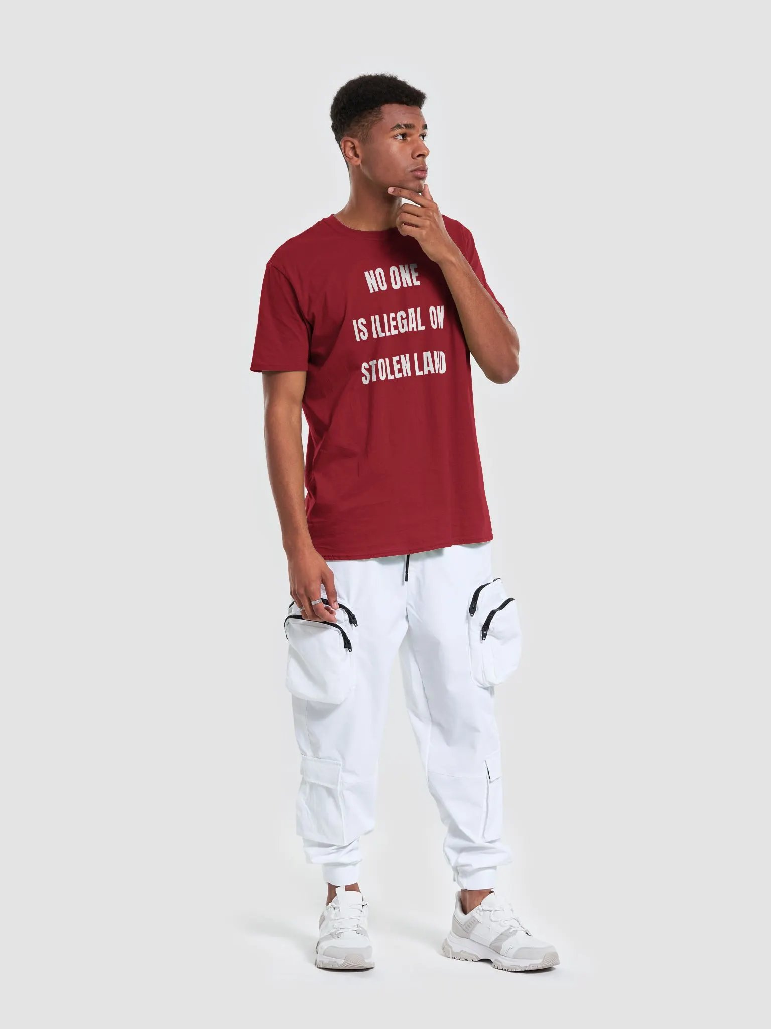 No One Is Illegal On Stolen Land T-shirt Unisex product image (7)