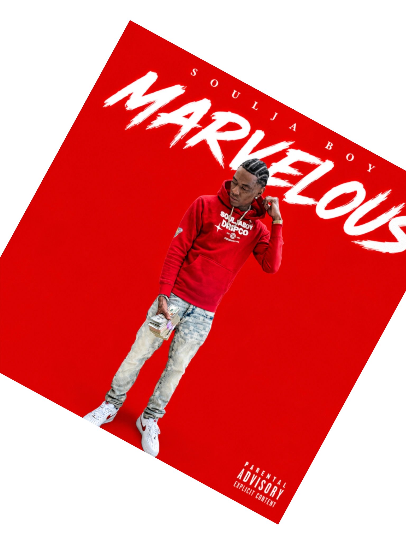 Soulja Boy Marvelous Album Art Kiss Cut Stickers product image (2)