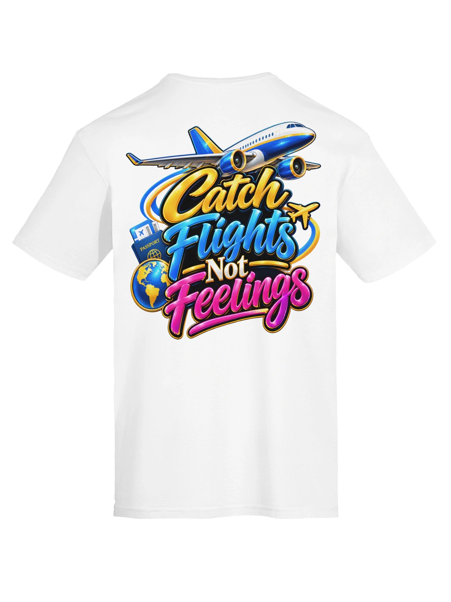 Catch Flights Not Feelings Travel Tee product image (6)