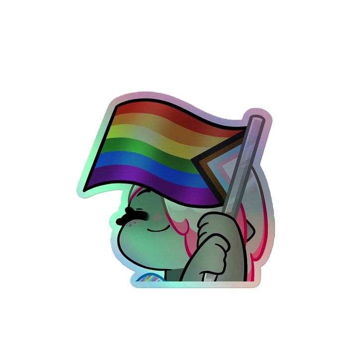 Clover Pride Holo Sticker product image (2)