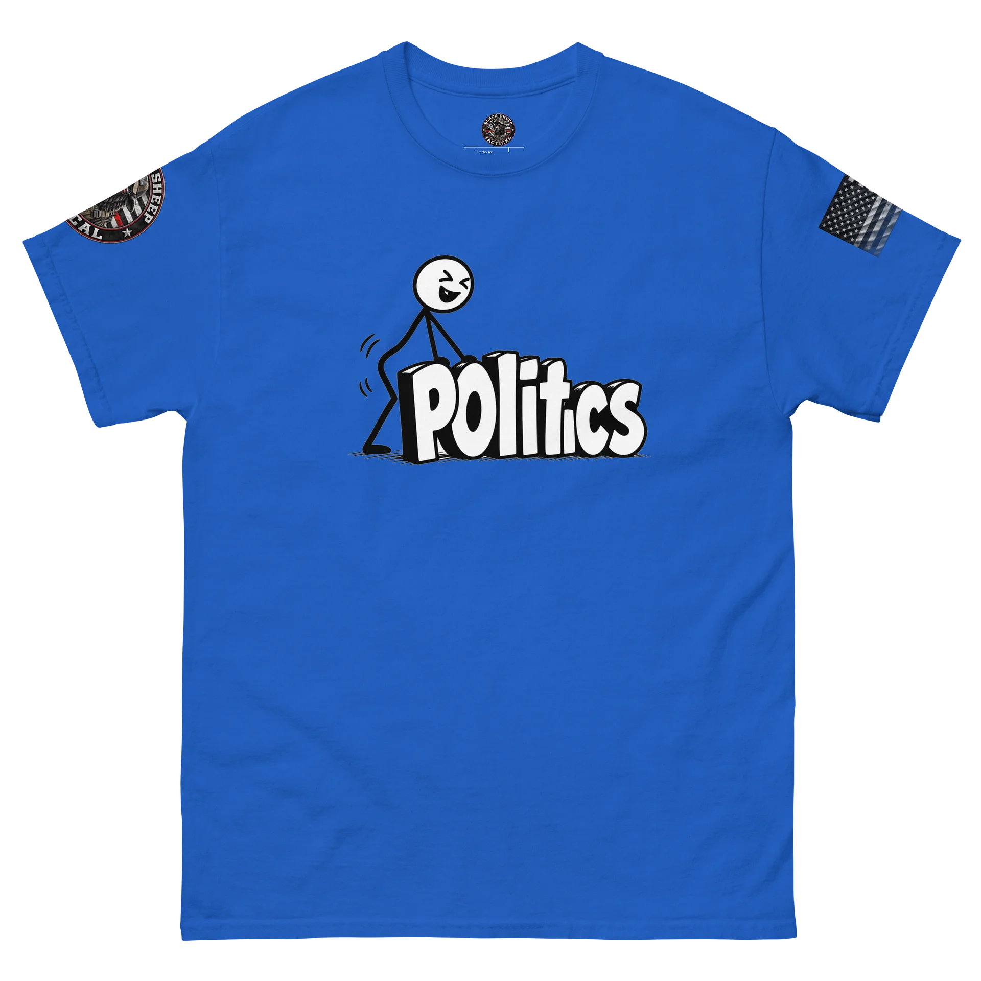 Black Unisex Soft Style Politics shirt product image (2)
