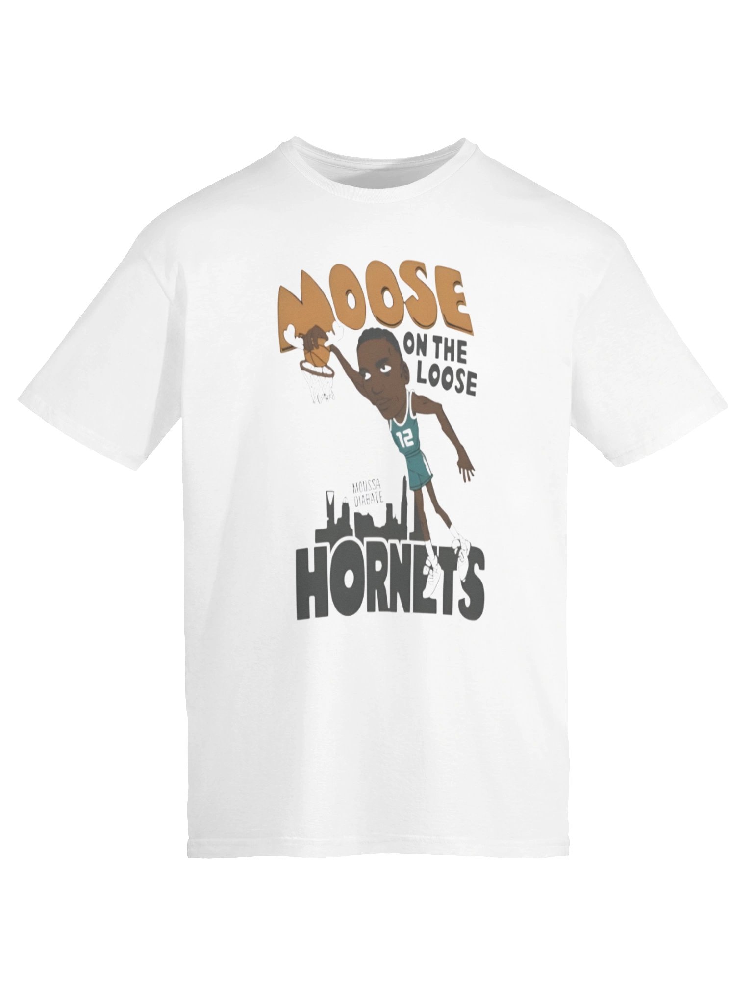 Moose On The Loose Hornets Moussa Diabate Shirt product image (6)