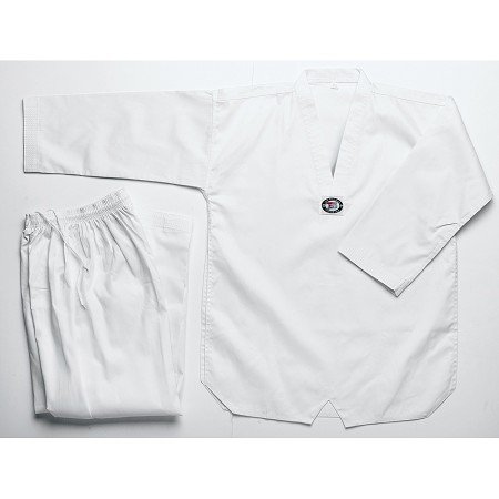 White Collar Taekwondo V Neck Dobok product image (1)