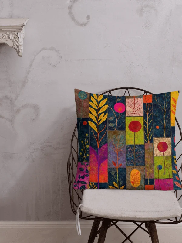 Floral Mosaic All-Over Print Pillow product image (7)