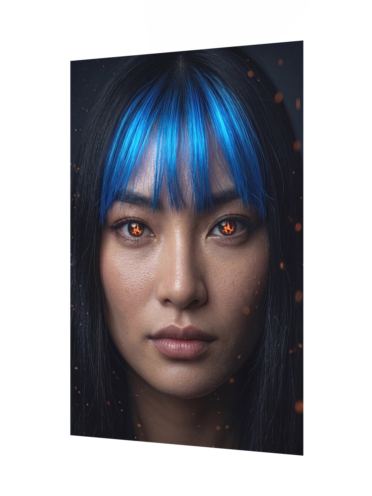 Ember Gaze Blue Bangs Poster product image (7)