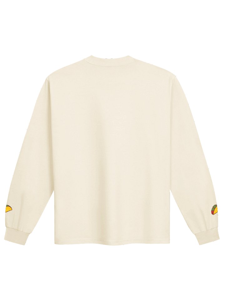 Romulus First Taco Premium Heavyweight Long Sleeve Shirt in Ecru White product image (2)