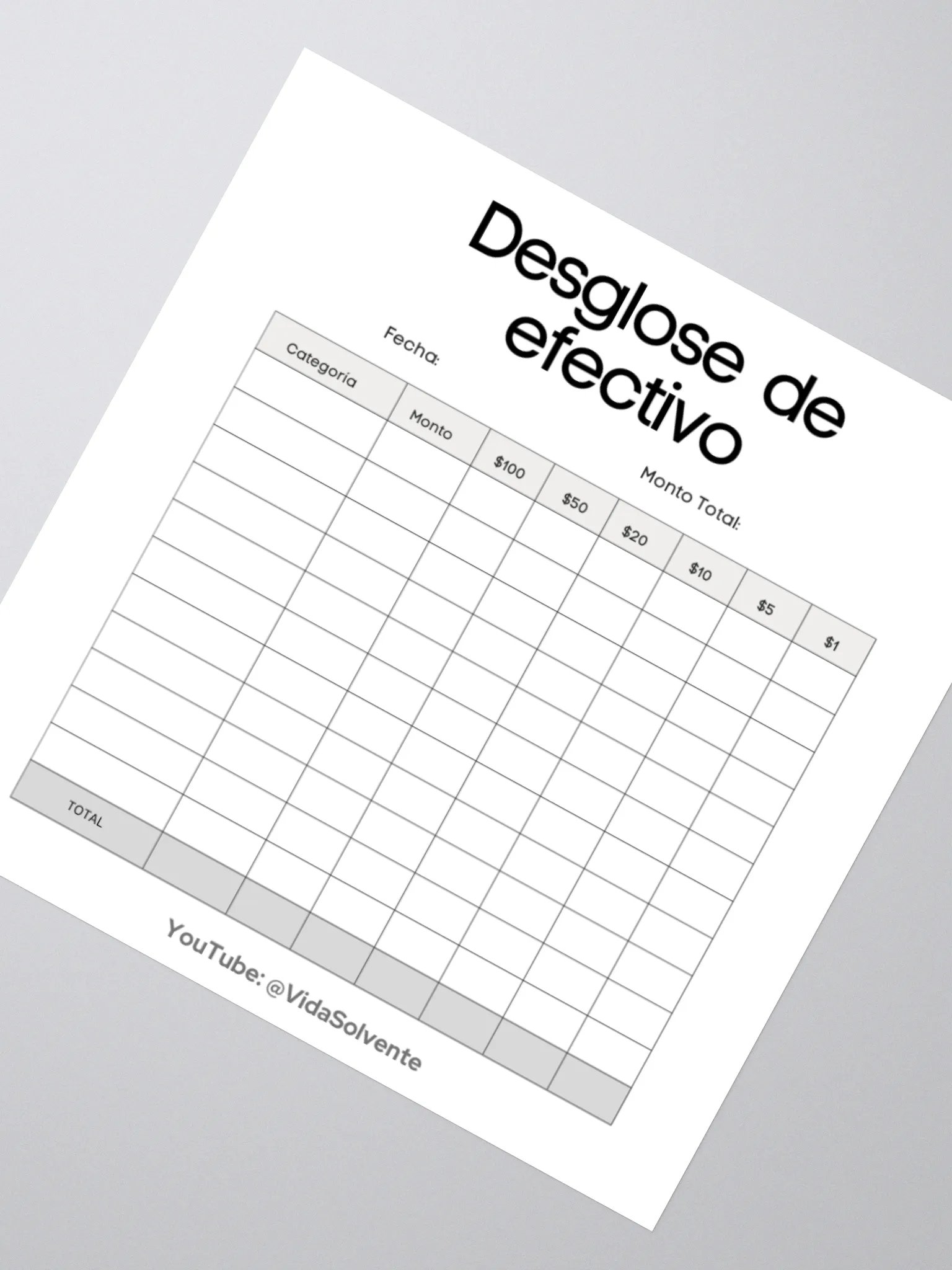 Pegatina troquelada con desglose de efectivo product image (2)