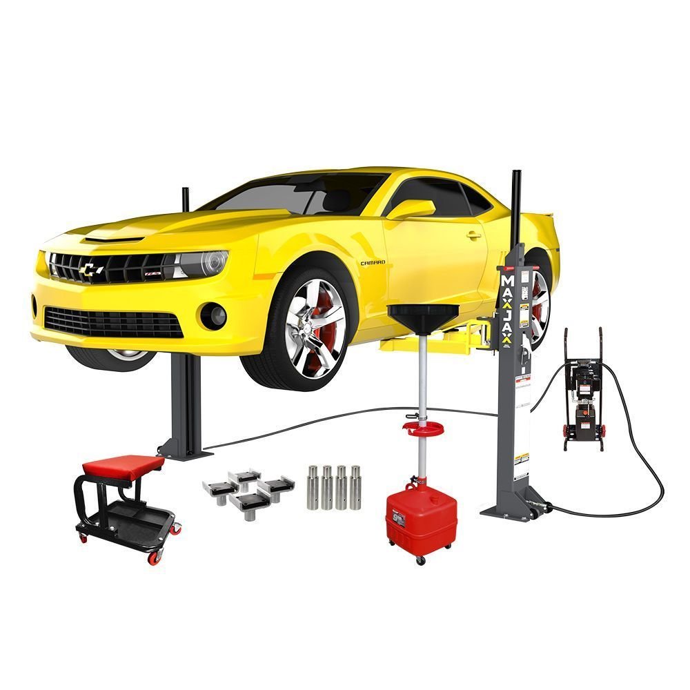 MaxJax M7K Portable Two-Post Car Lift - 7,000-Lb Capacity product image (2)