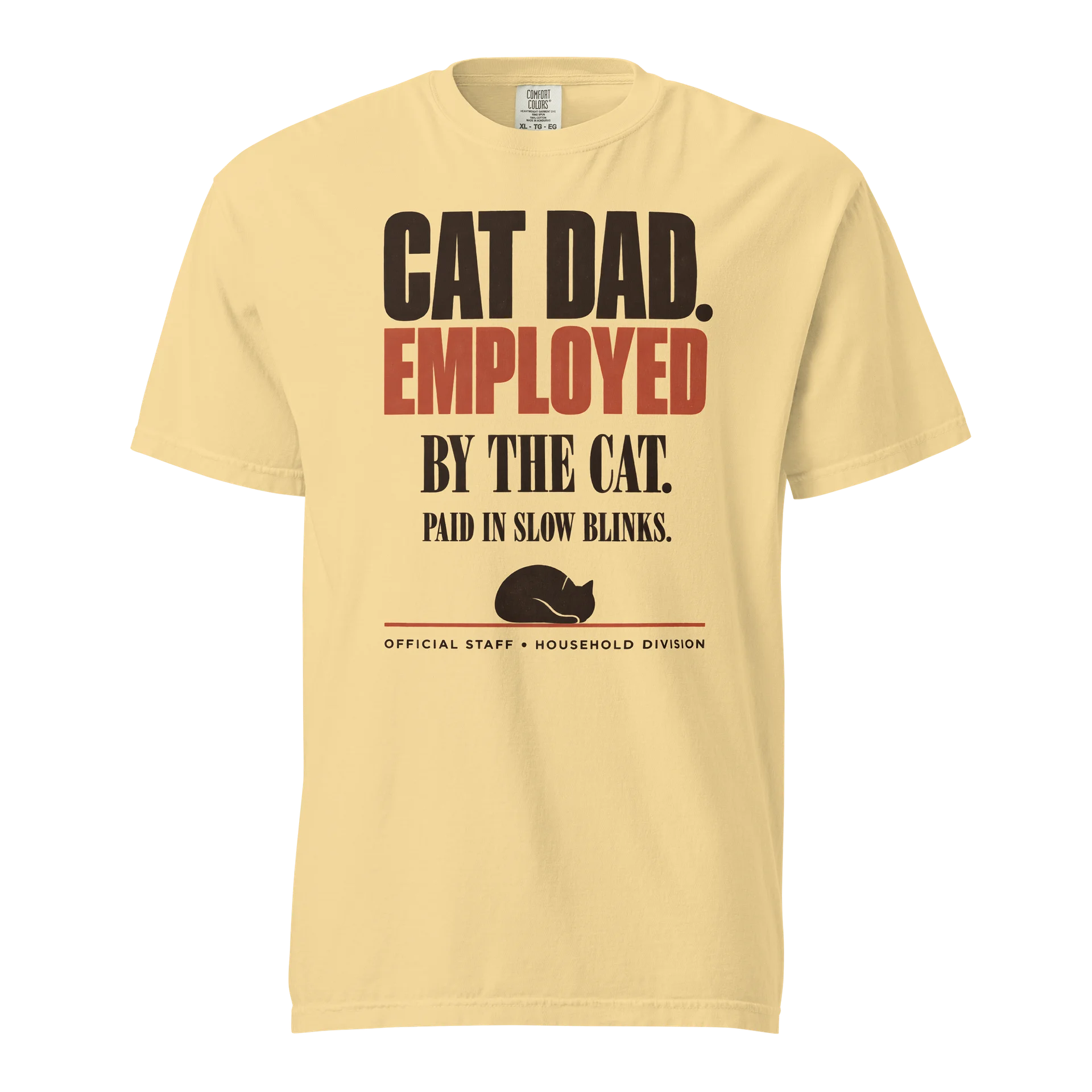 Funny Cat Dad Shirt - Employed By The Cat product image (1)