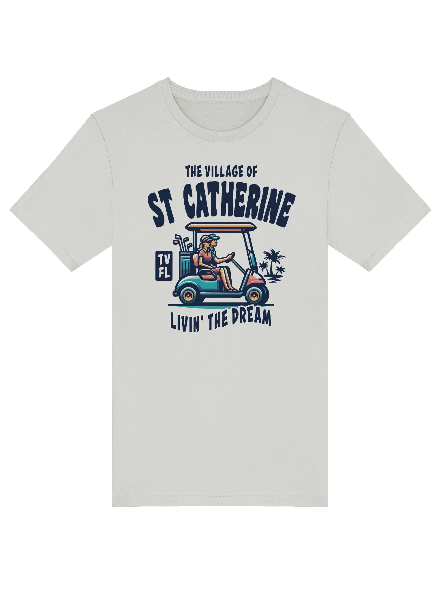 The Village of St Catherine TV FL Golf Cart Design T-Shirt product image (40)