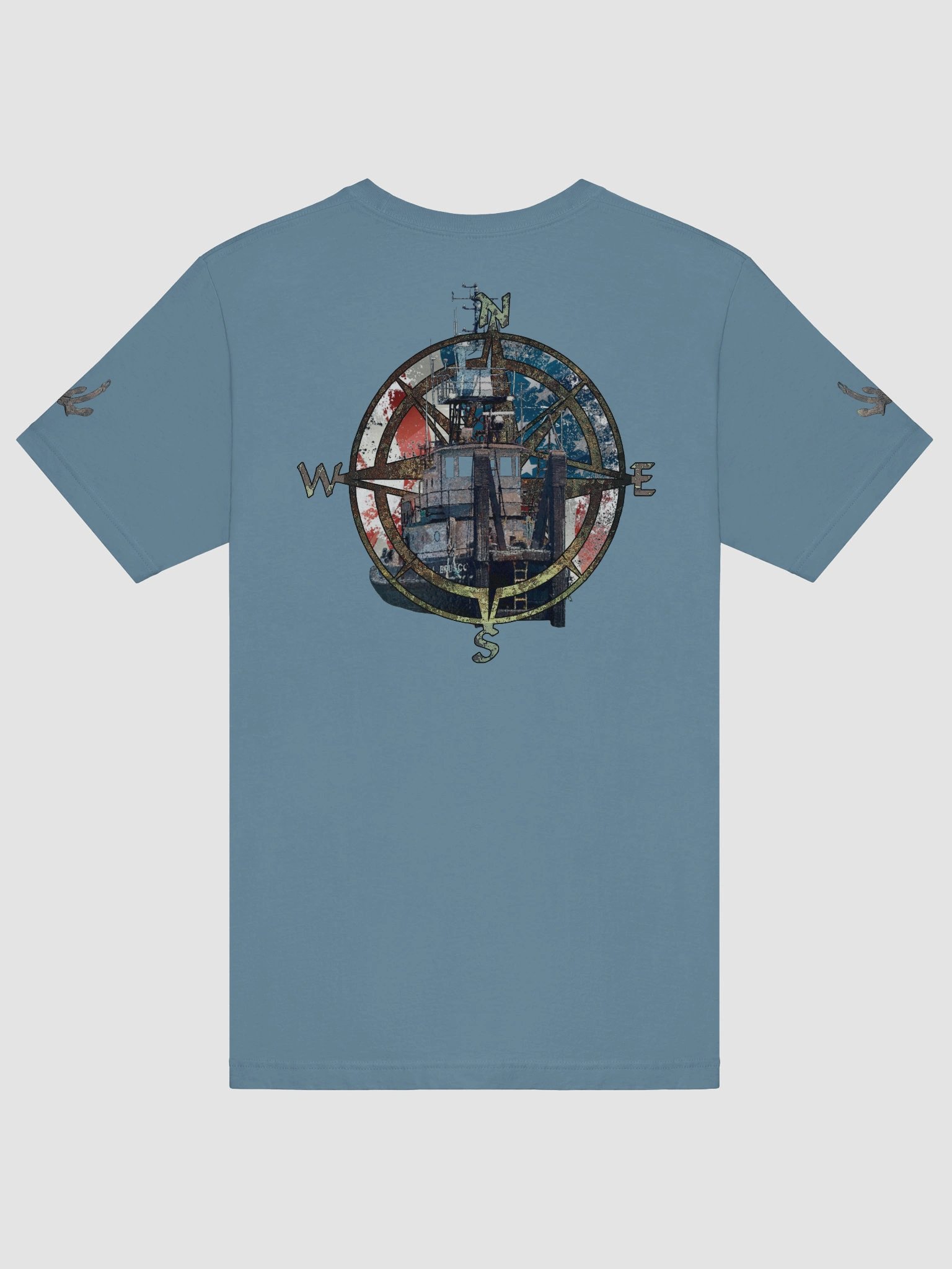 AF - Compass Rose & Terri L. Brusco – Vigilant Marine Workwear | Twin Anchor Apparel Sternwatch Tee Line product image (6)