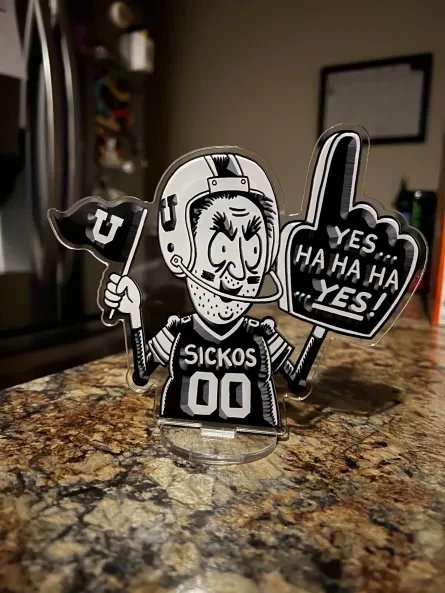 (Limited Stock) The Sickos Committee Beveled #1 Fan Football Acrylic Stand product image (2)