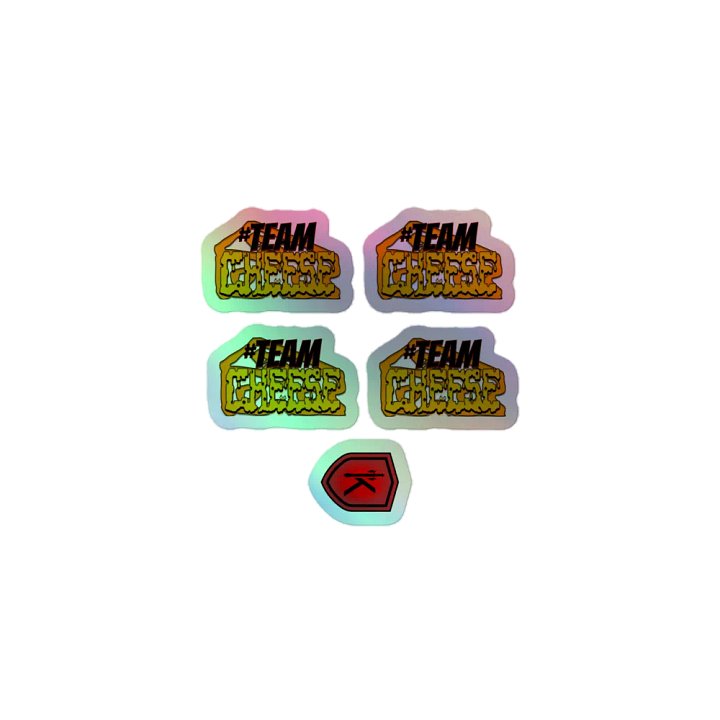 Four Team Cheese Blend Holographic Sticker Set product image (1)