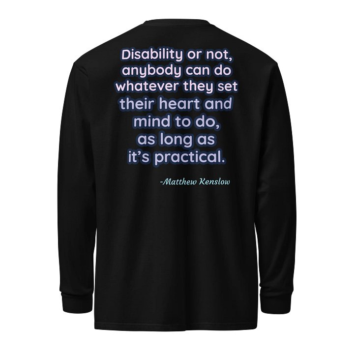Heavyweight Long Sleeve Shirt [Quote 2] | Garment-Dyed, Unisex product image (1)