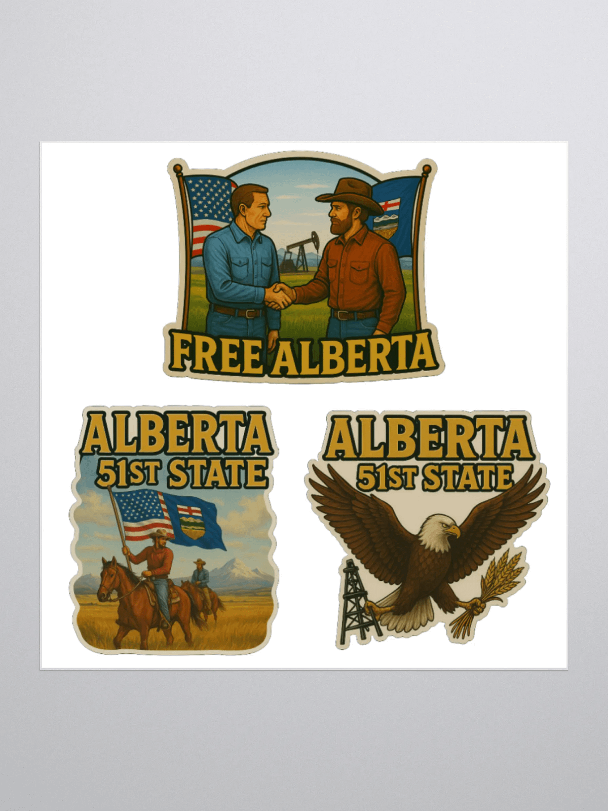 ALBERTA 51ST STATE STICKERS | PJTHEBELT