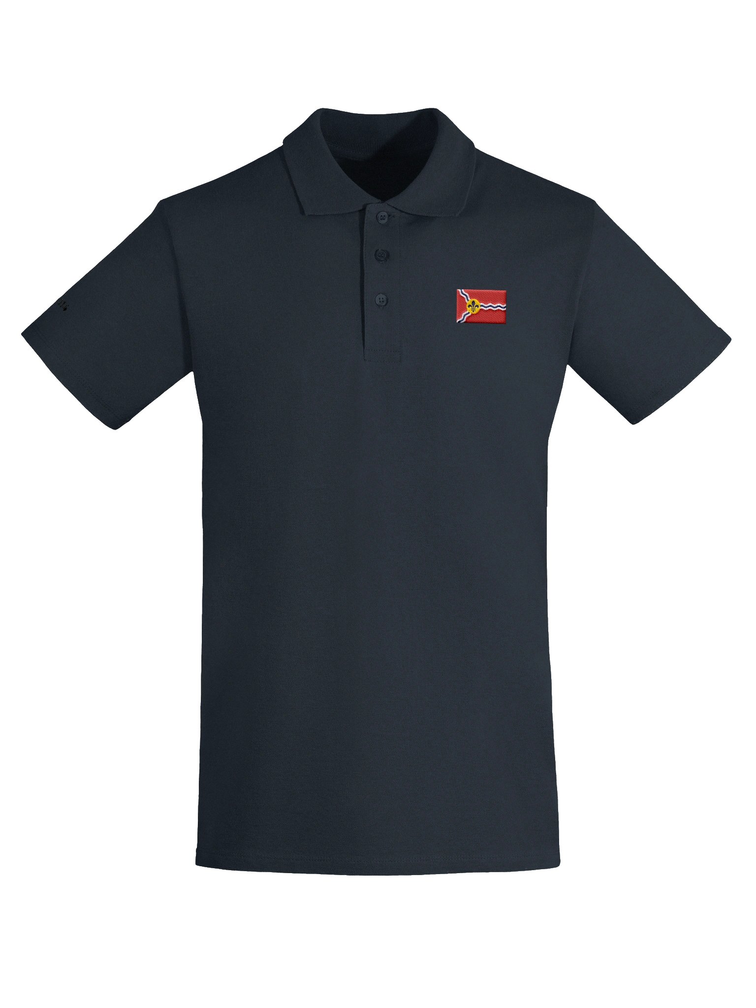 Flag Embroidered Polo - Navy product image (5)