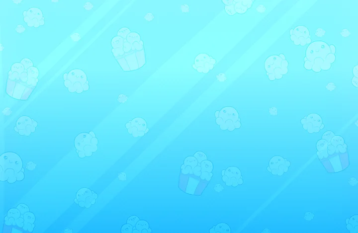 Popcorn Familia Desktop Background - Light Blue Edition product image (1)