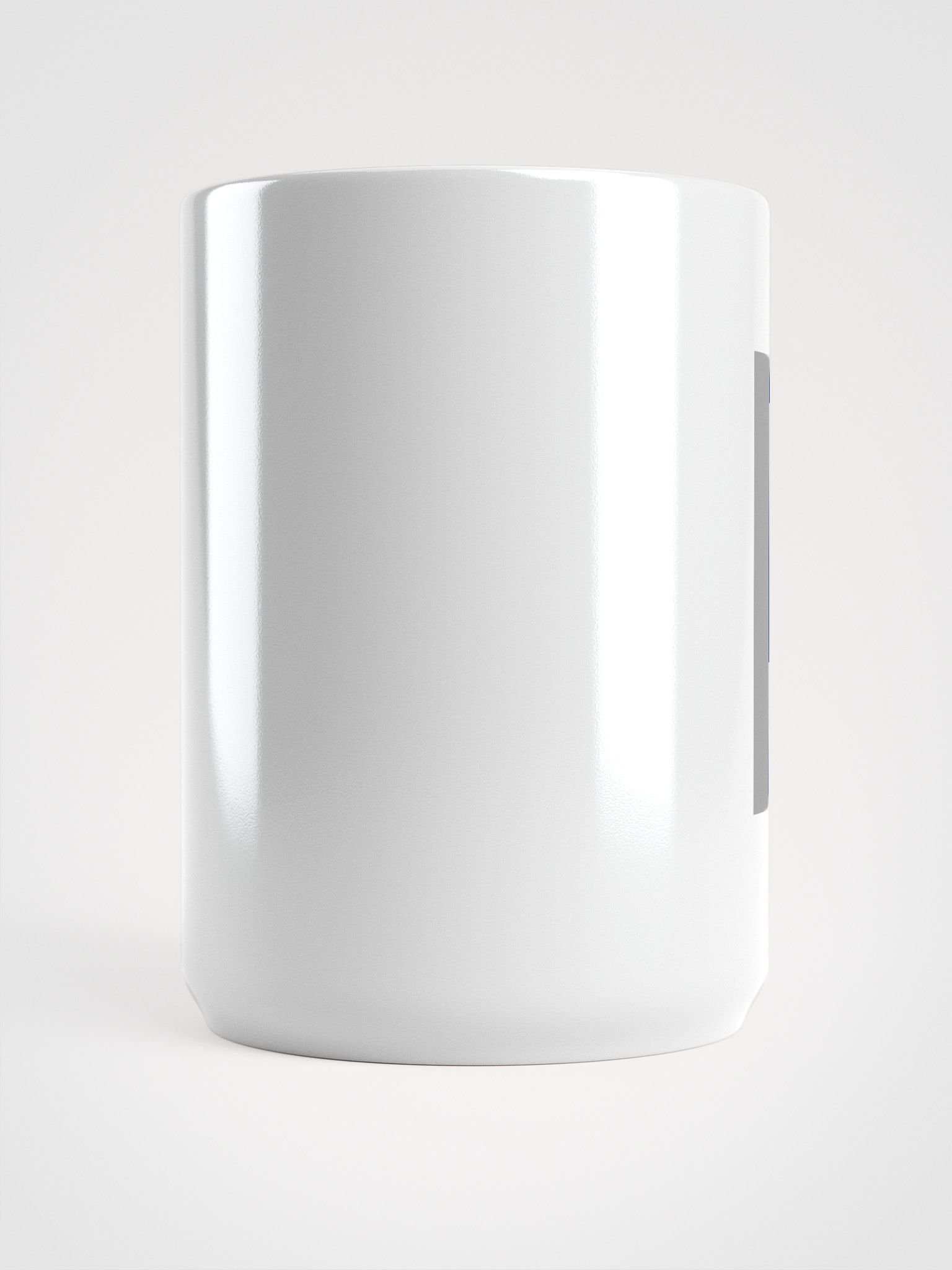 Bold Blue Letter 'B' White Glossy Mug product image (6)