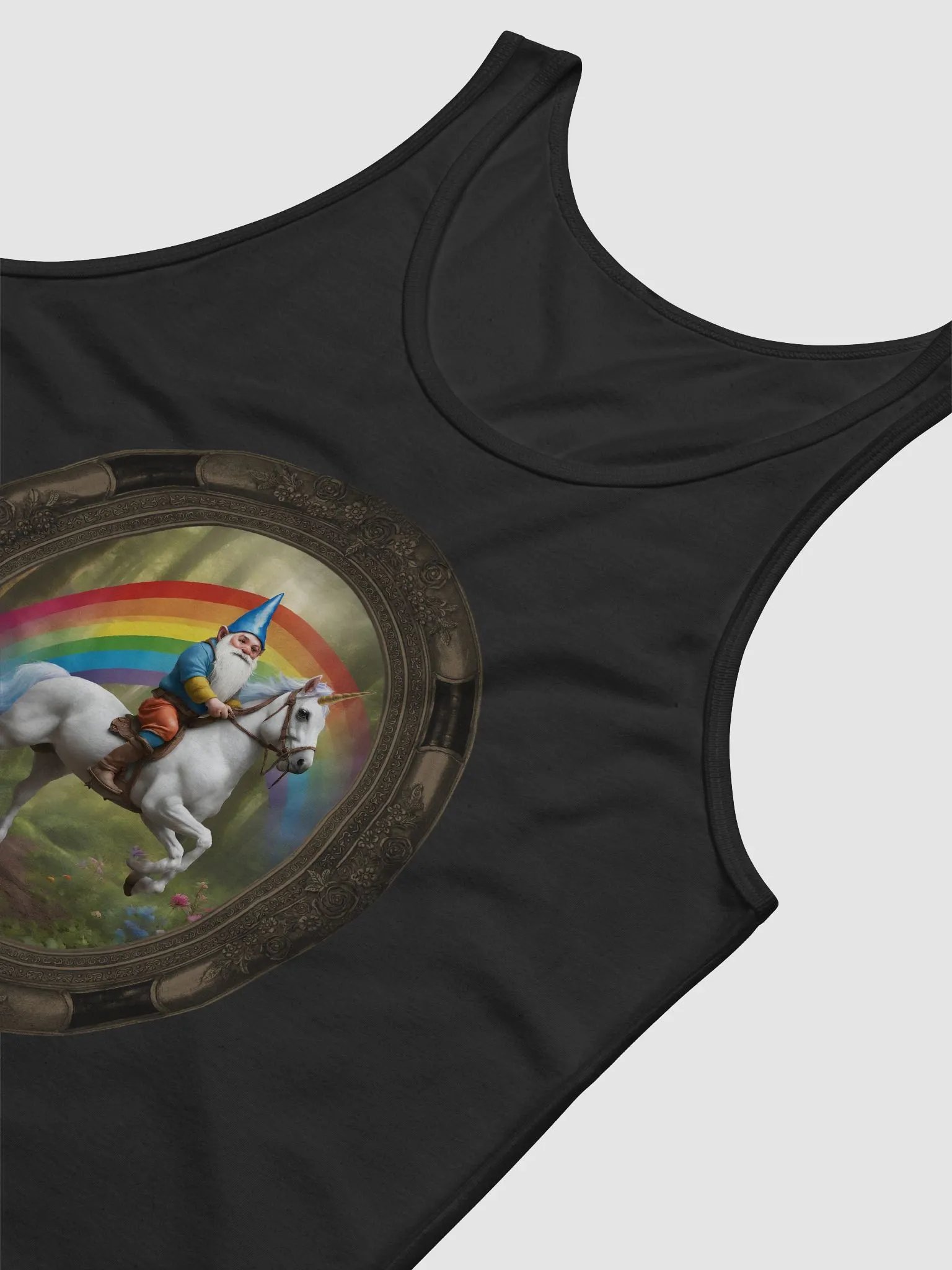 Rainbow Gnome Muscle T product image (6)