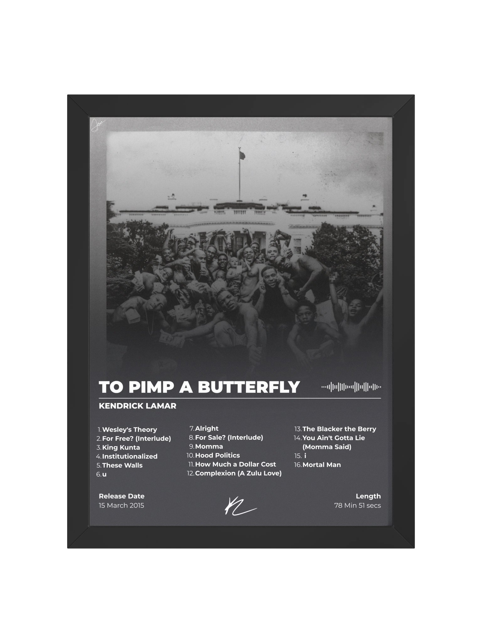 Kendrick Lamar To Pimp a Butterfly Framed Poster product image (2)