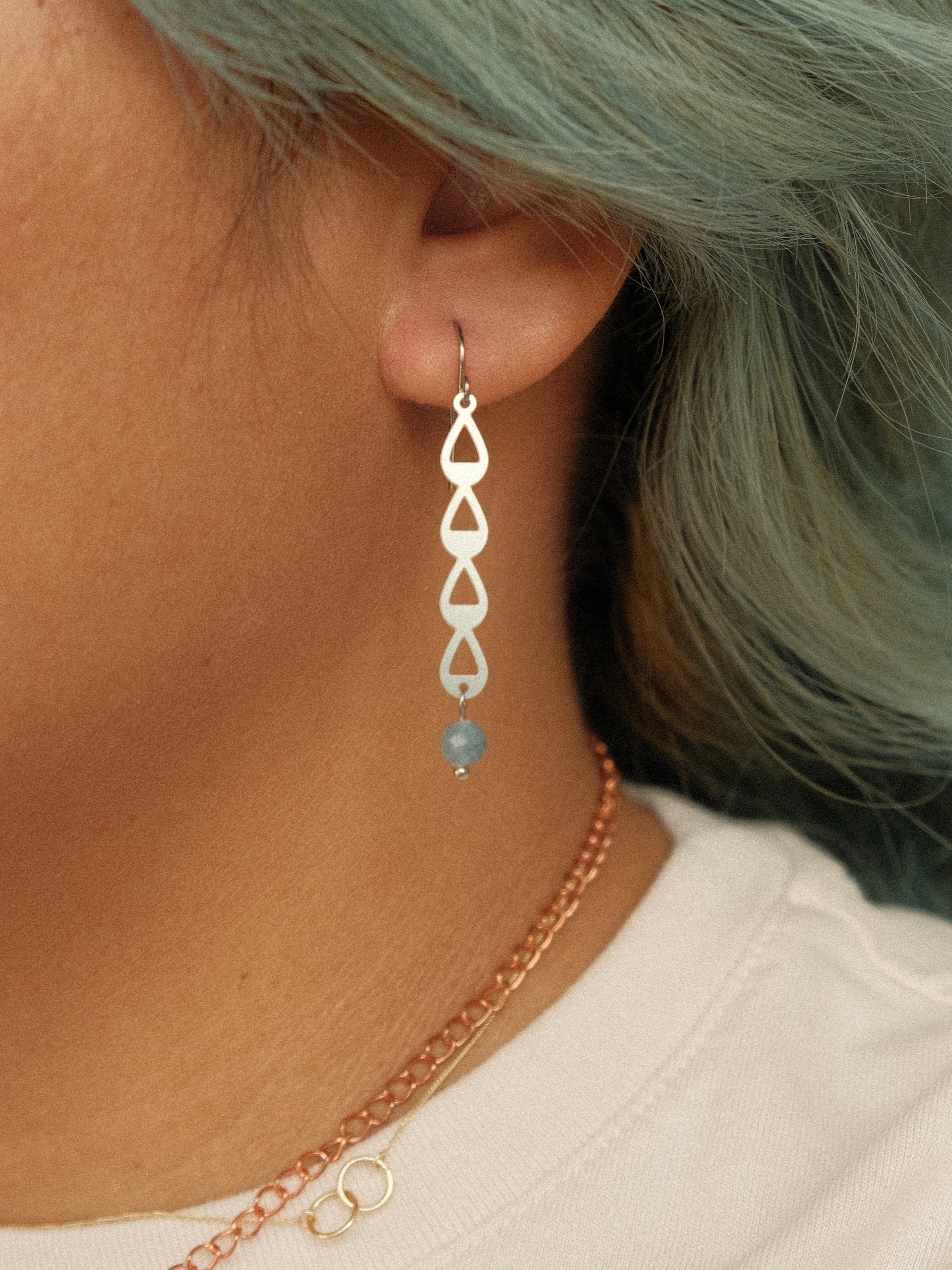 Kyanite Water Drop Earrings product image (1)
