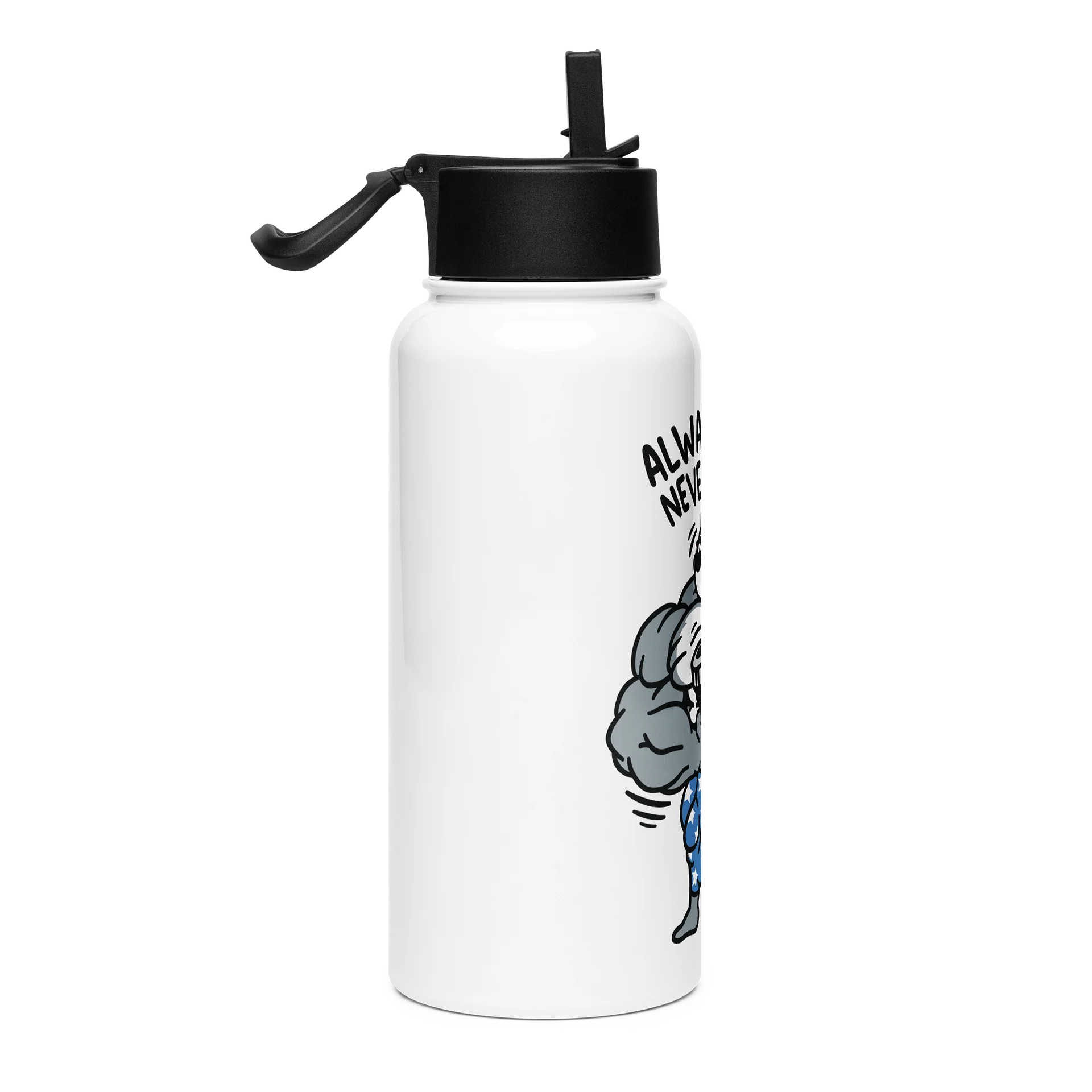 Always Hard, Never Flaccid Steel Water Bottle product image (4)