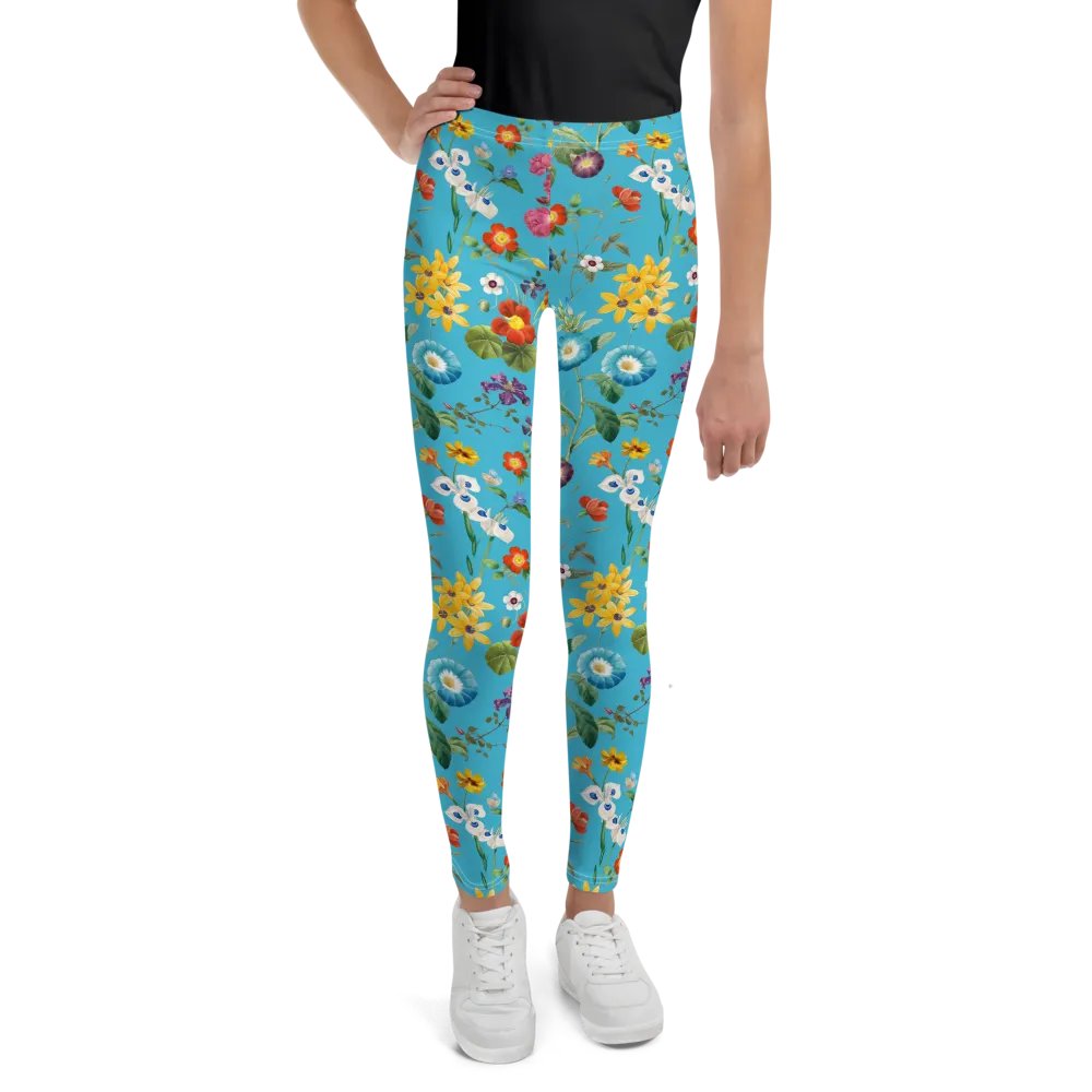'Floral Delight' All-Over Print Youth Leggings product image (1)