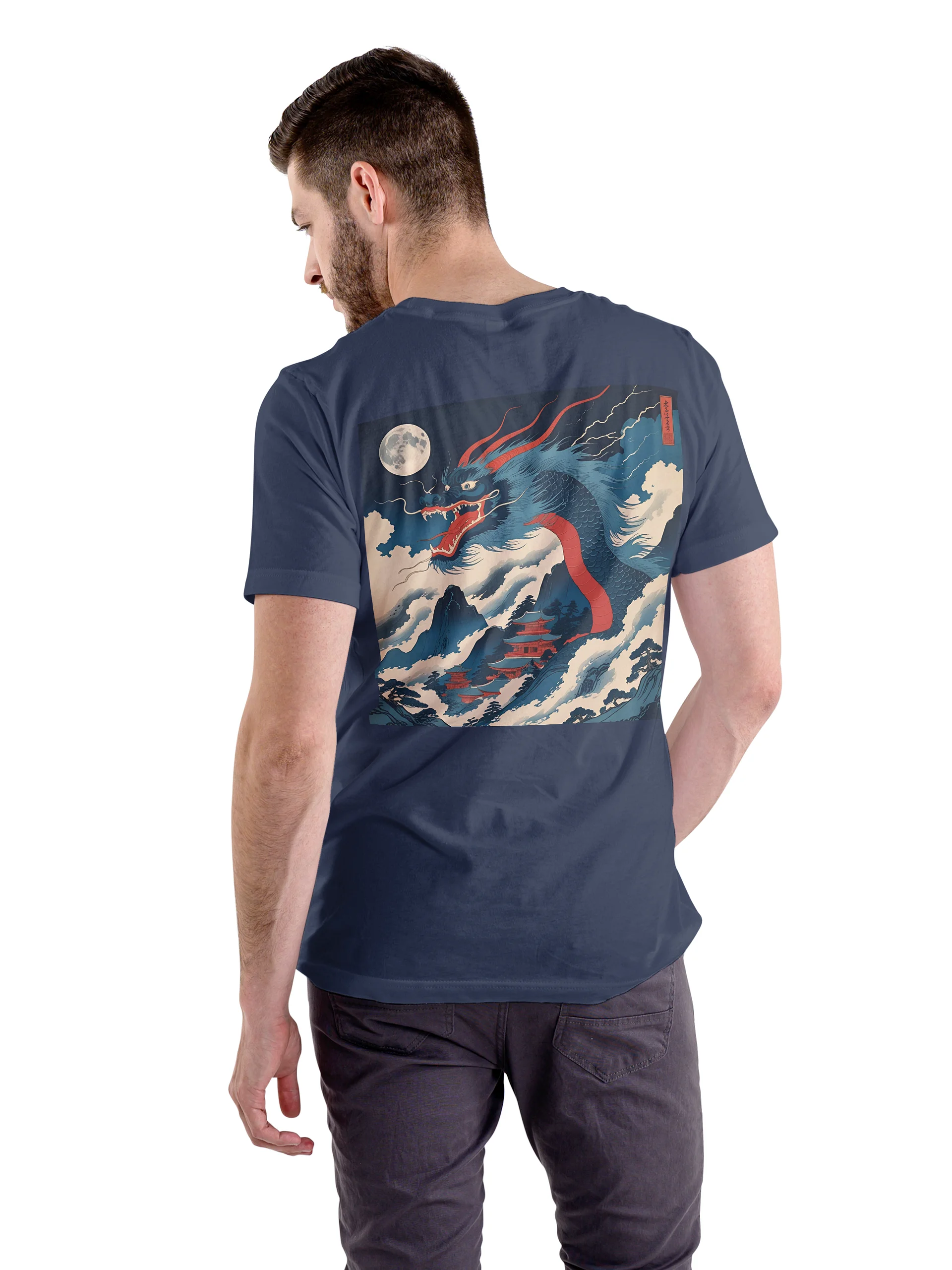 Ryoshin - Yoru no Ryū (Night Dragon), Ancient Ryū Collection, T-Shirt, Back Design product image (3)