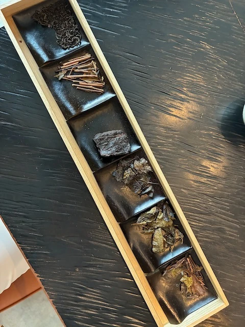 Dried tea samples