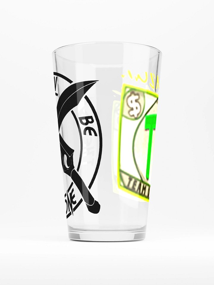 TeamDingaDonate Emote Pint Glass product image (1)