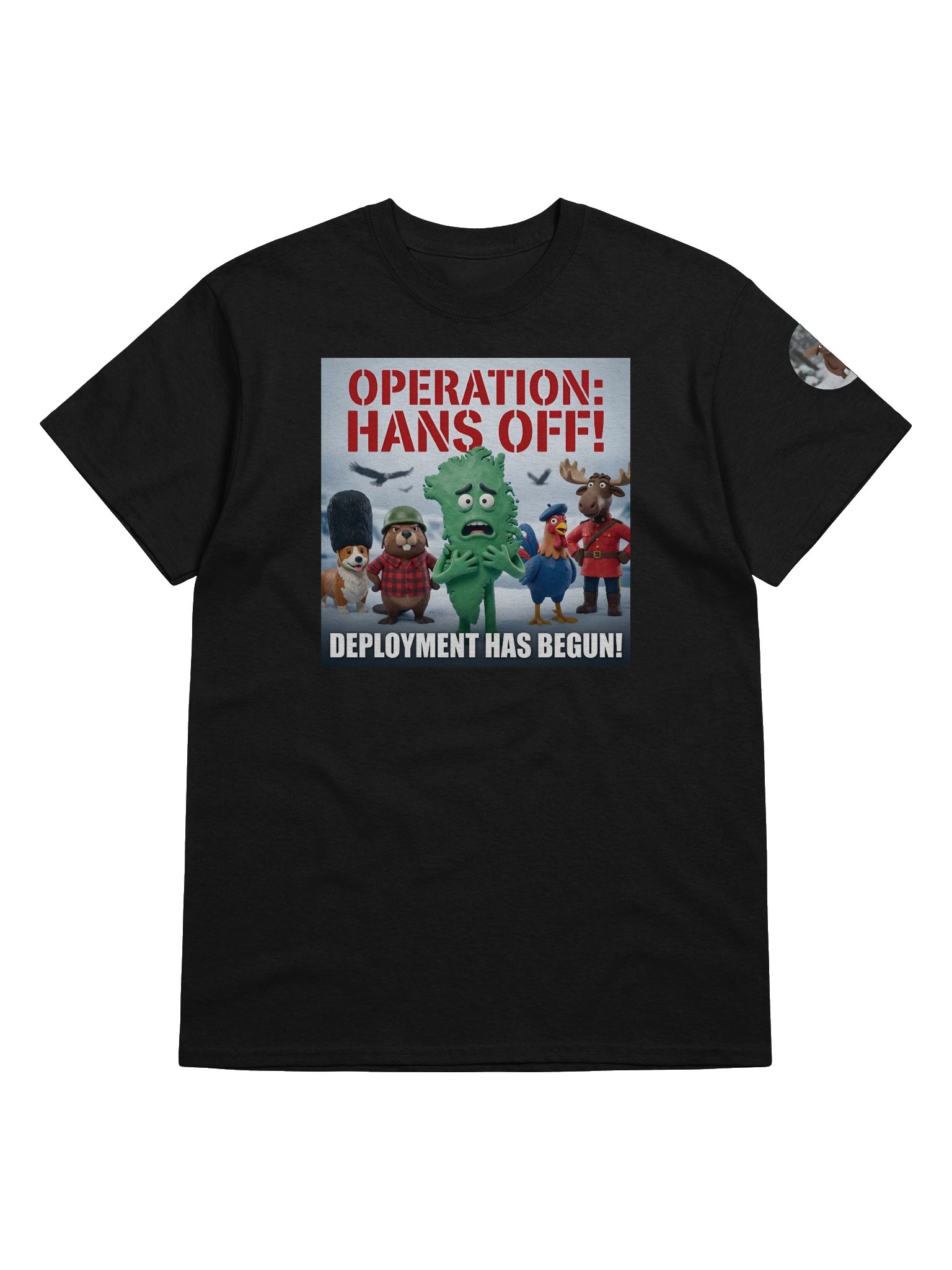 Operation: Hans Off! | Essential Character Tee (Black) product image (5)