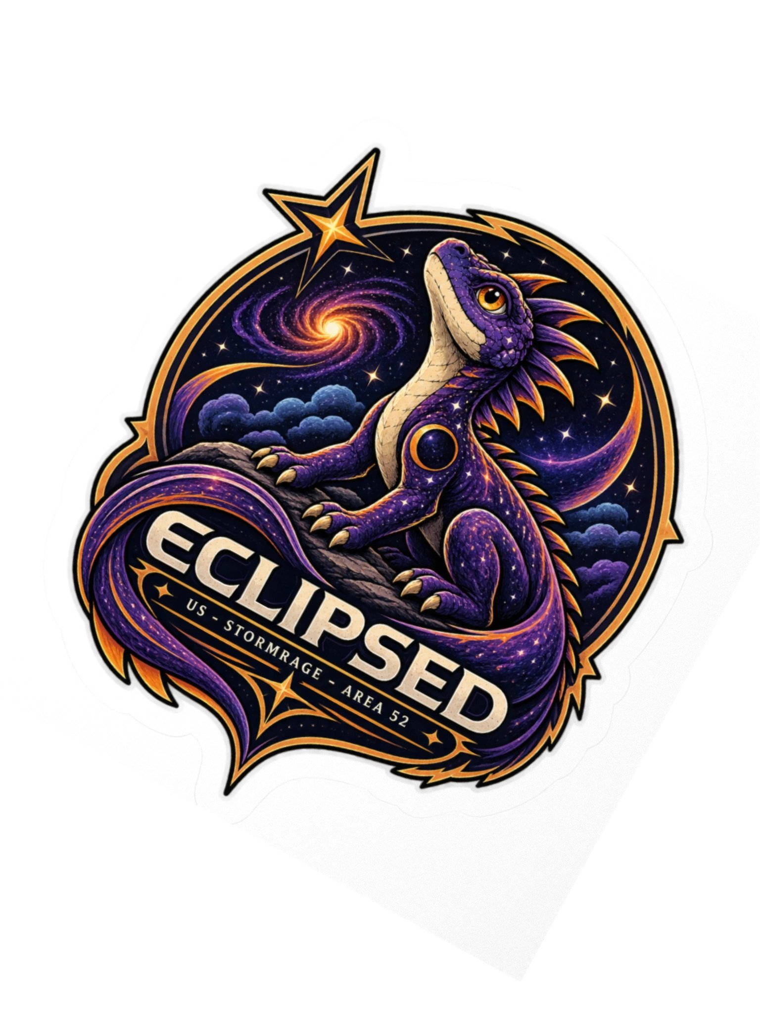 Eclipsed Lizard Sticker product image (2)