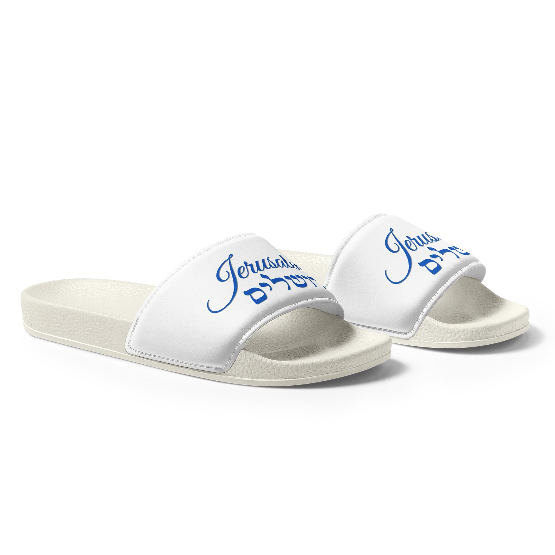 WOMEN'S JERUSALEM SLIDE SANDALS (Blue Letters) product image (2)