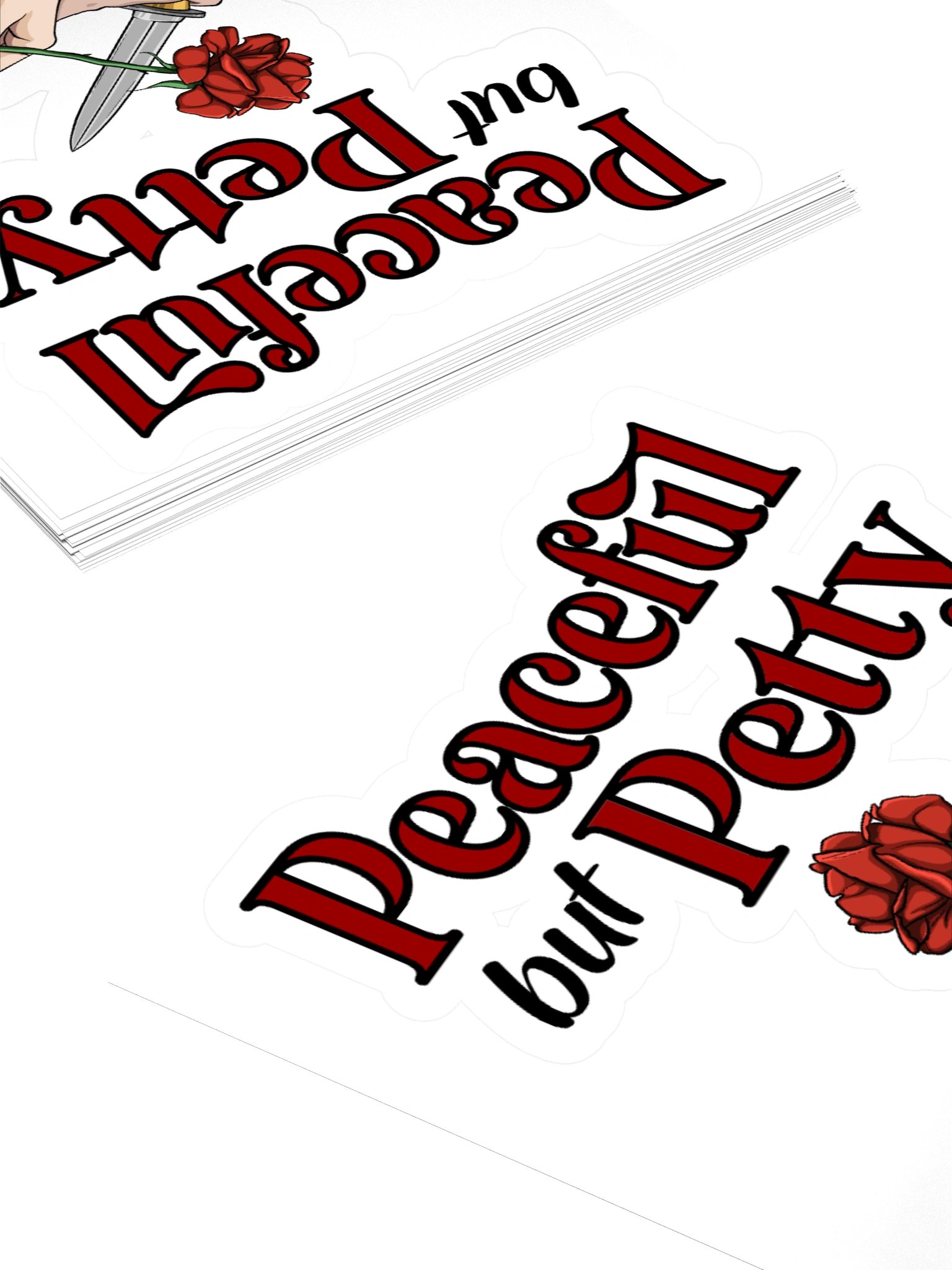 Peaceful Petty Kiss Cut Stickers product image (11)