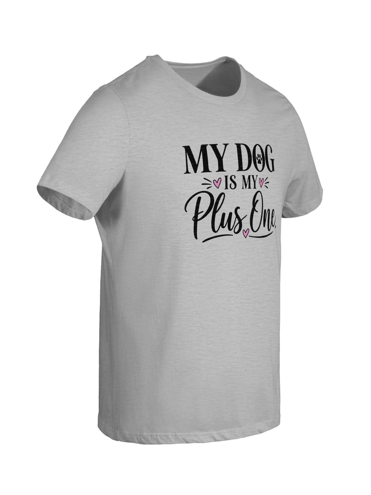 My Dog Is My Plus One Women’s Tee – Bella+Canvas 6400 Dog Lover Shirt product image (9)