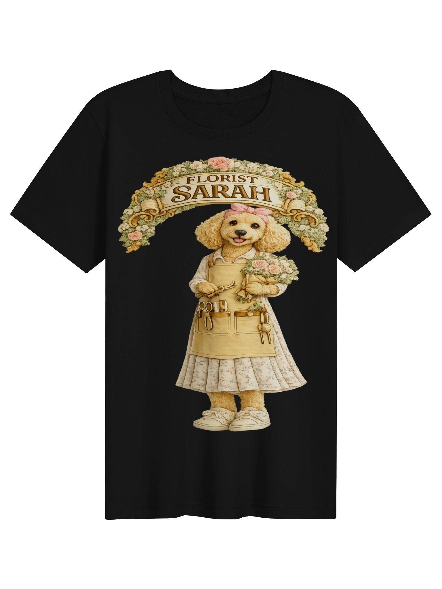 Florist Sarahi Dog Graphic Adult Tee product image (1)