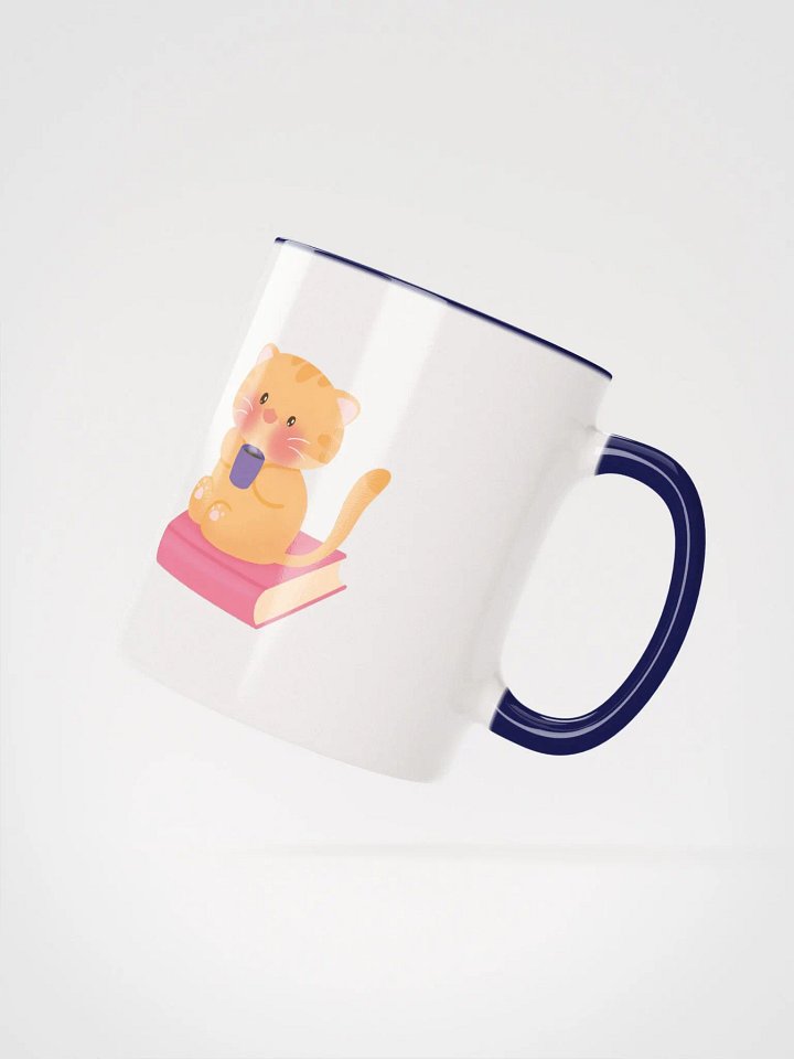 Books, Coffee & Cat Ceramic Mug product image (2)