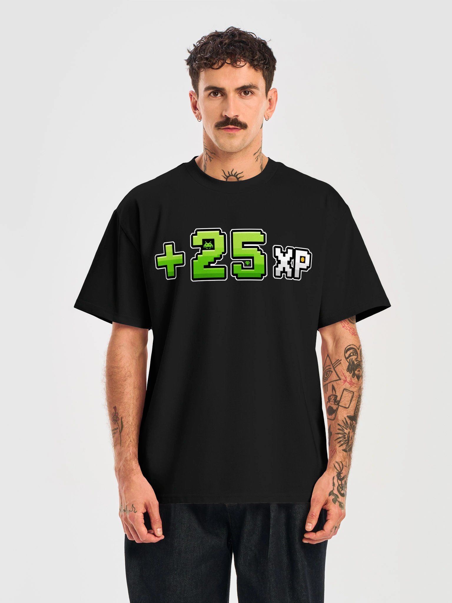 GRIND NOW, BRAG LATER – Pixel Mode Tee - PREMIUM product image (5)