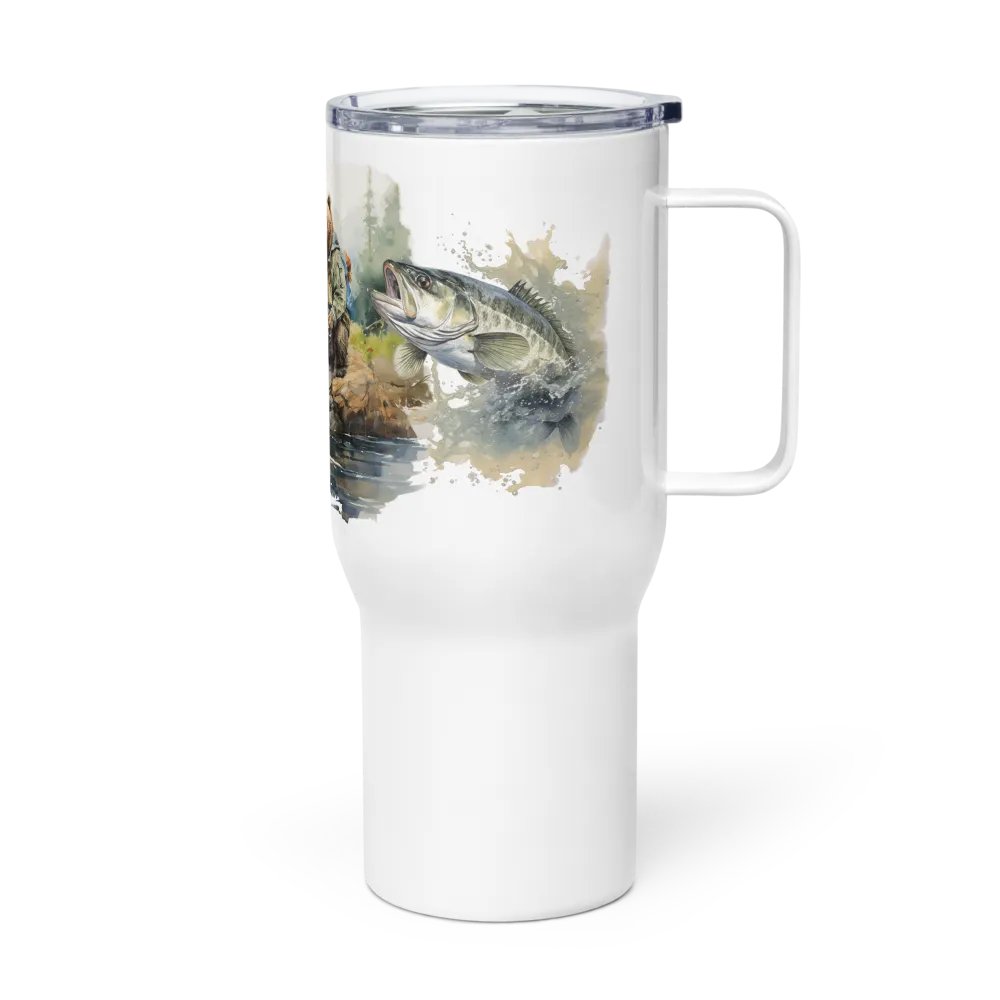 Fishing Bear Travel Mug product image (3)