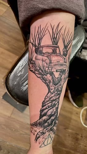 @r32nick_  This one is for you, beyond happy how it turned out!❤️ #harrypotterfan #tattoo #harrypottertattoo