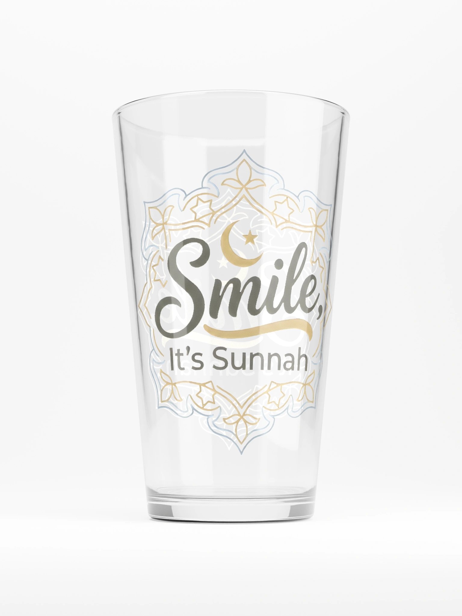 Smile it's Sunnah - Large Glass Cup product image (2)