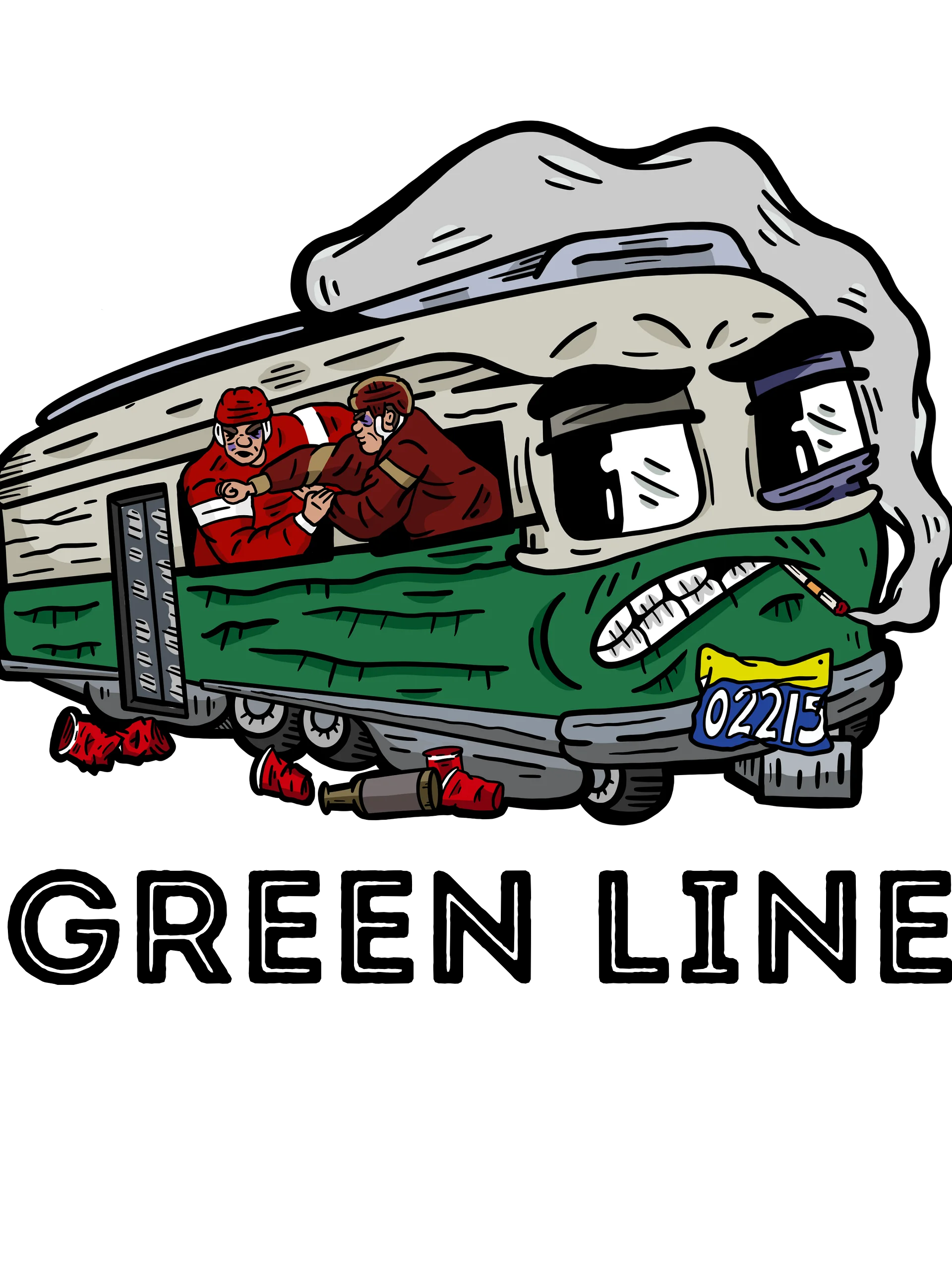 GREEN LINE STICKER product image (1)