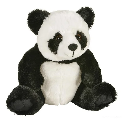 Cute 8" Panda Plush - Soft Stuffed Anime Style Classic Bear Toy product image (1)