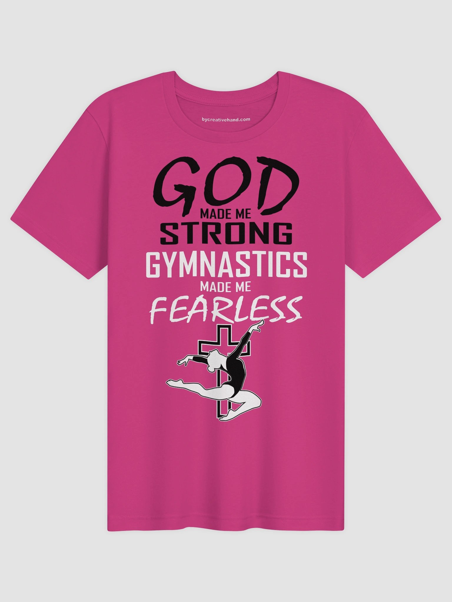 God Made Me Strong - Gymnastics Fearless T-Shirt product image (1)