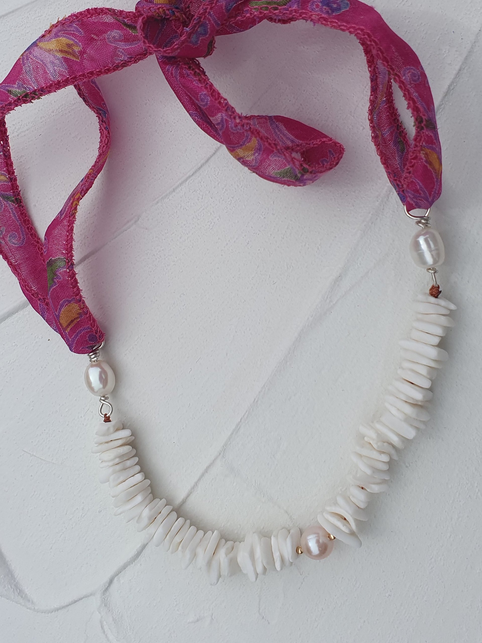Pearl Ribbon Choker no.11 product image (2)