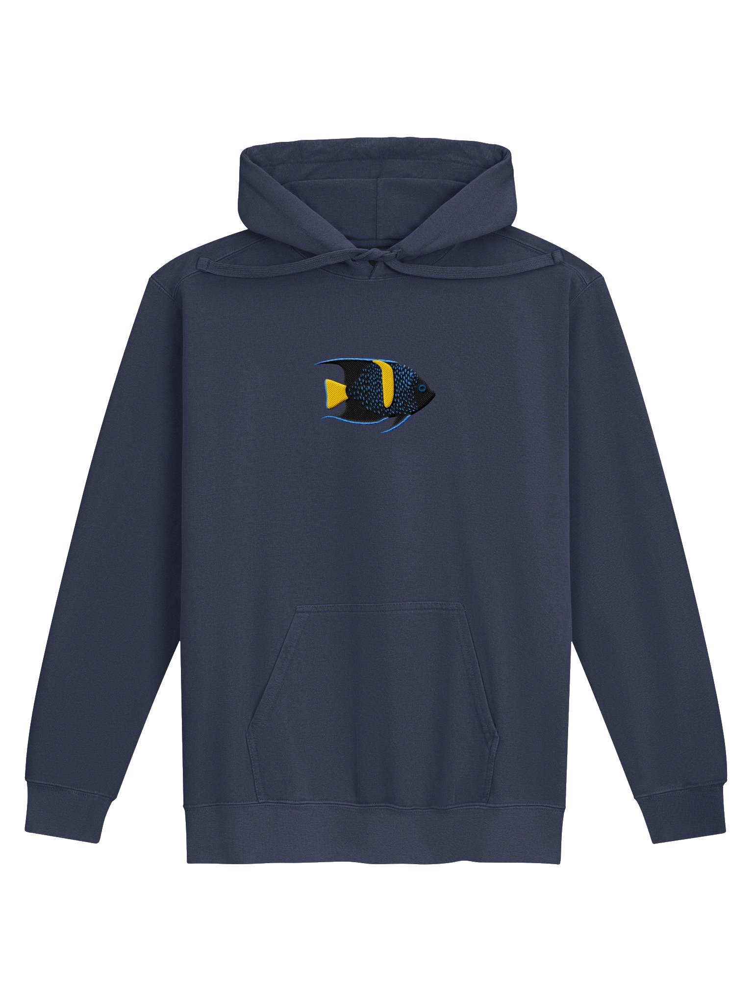 Asfur Angelfish Embroidered Premium Hoodie | Saltwater Reef Aquarium Fish & Marine Life Apparel product image (4)