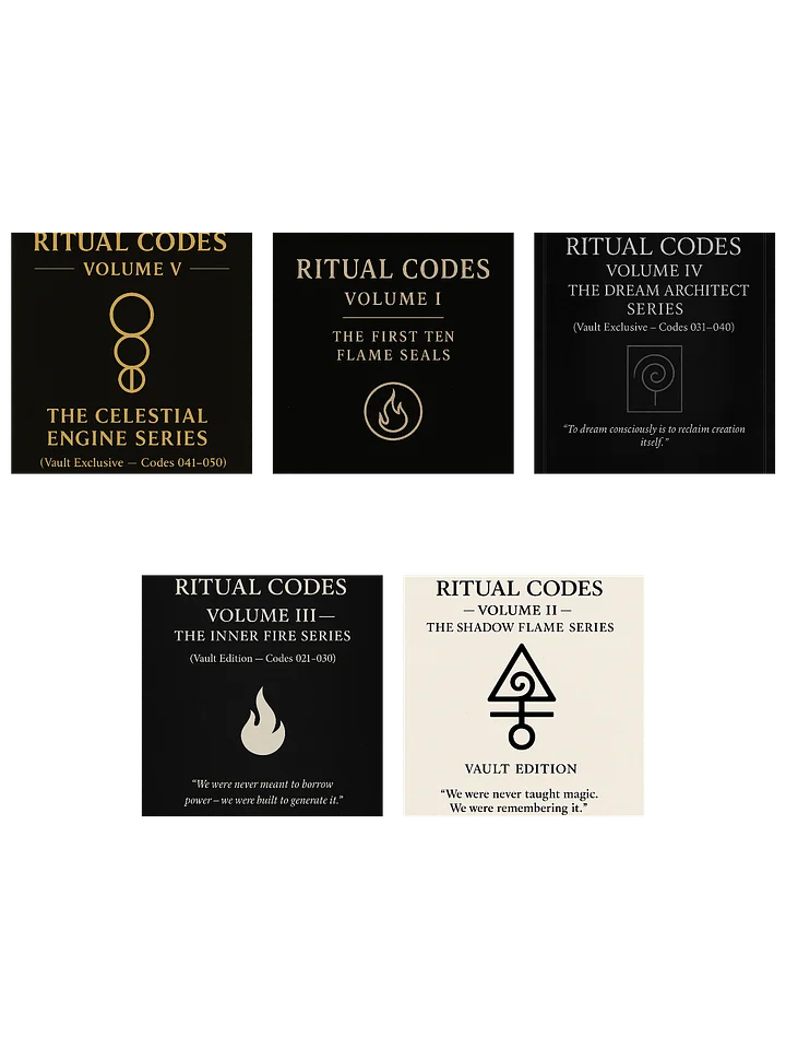 🔒 RITUAL CODES  CORE FOUNDATIONS BUNDLE (Codes 001–050) BUNDLE product image (1)