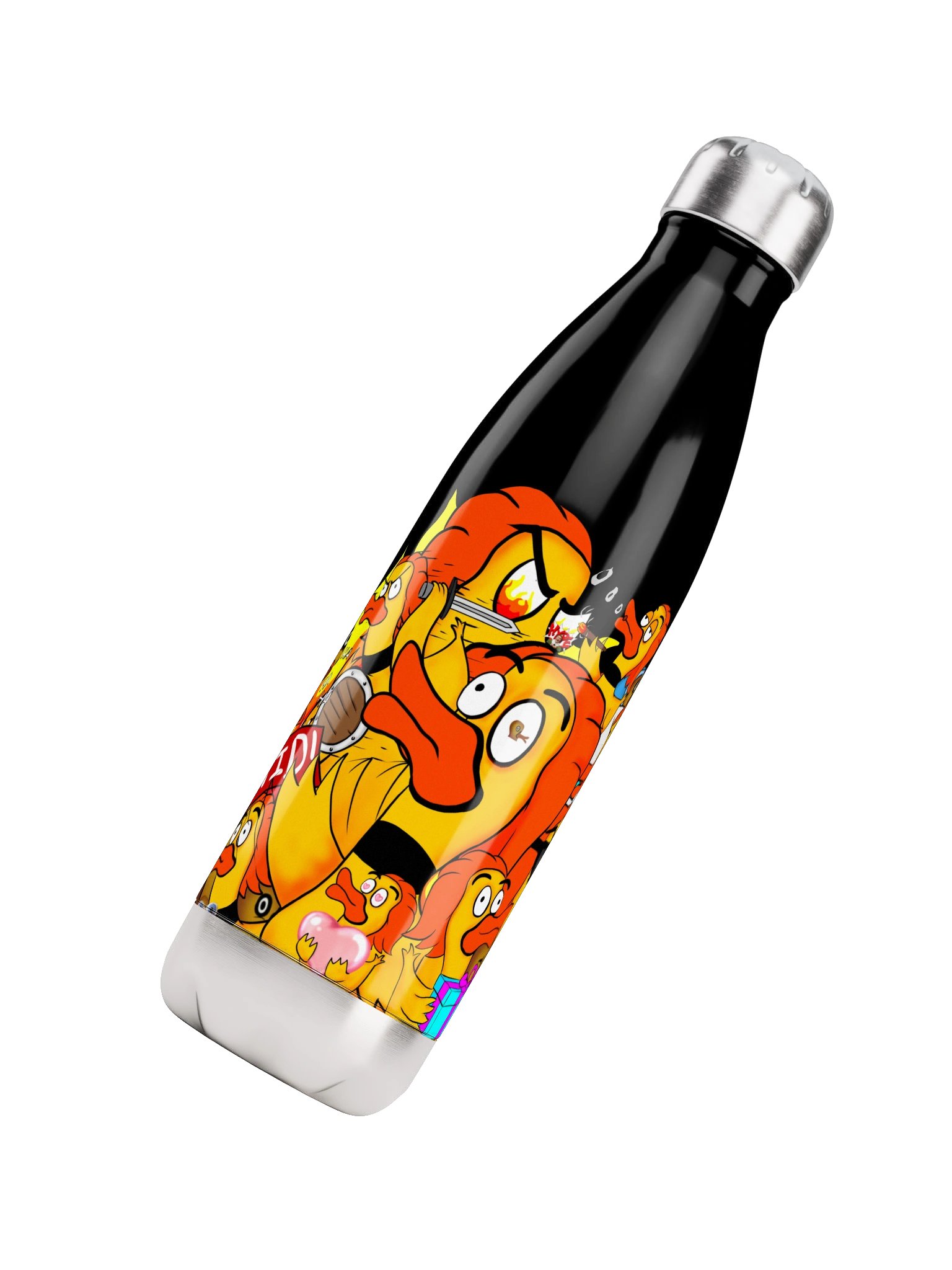 Emote Collage Stainless Steel Water Bottle product image (7)